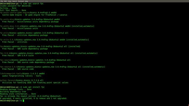 Free Pascal: Linux Compiler Install смотреть онлайн
