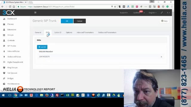 How To Manually Configure HeliaTel SIP Trunks on 3CX Phone System смотреть онлайн
