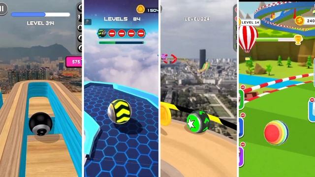 going balls: super speed run android mobile game play | hard level walkthrough | iOS Game Play смотреть онлайн
