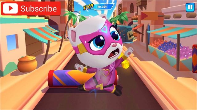 Talking Tom Hero Dash #13 FUN TIME Android/ios Gameplay смотреть онлайн