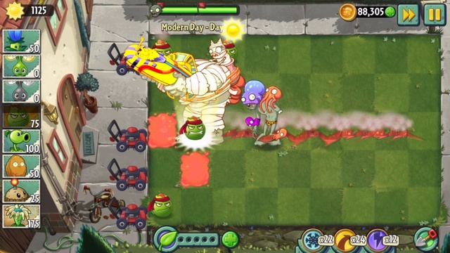 Plants vs. Zombies 2 Gameplay it's about Time: One Plant Power Up (Modern Day) смотреть онлайн