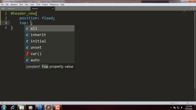 Sidebar Menu Using HTML And CSS смотреть онлайн