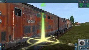 ТЭ2-088 едет по полузаброшенному пути в Trainz Simulator Android