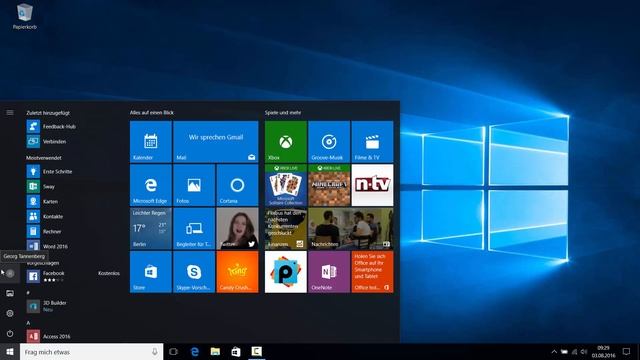Das neue Startmenü - Windows 10 Update-Infos смотреть онлайн