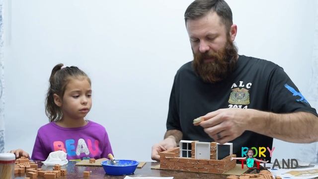 Teifoc DIY Brick House Craft Unboxing Toy Review смотреть онлайн