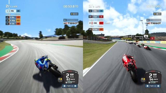 MotoGP 22 Split-screen 2 player Gameplay || Full HD || Joan Mir vs Jack Miller смотреть онлайн