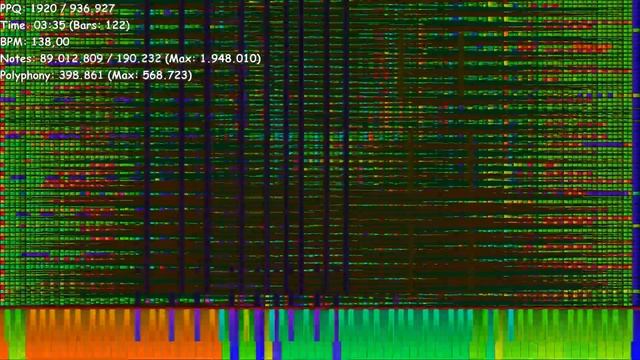 [Black MIDI] Bad Apple Skull Mode V1 ~ 93,97 million notes смотреть онлайн