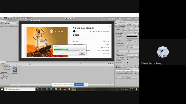 Exp 6 Creating a marker-less augmented reality android application using unity software DTW2 #KLU смотреть онлайн