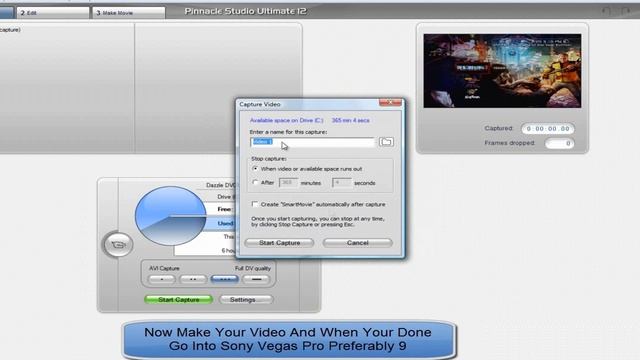 Dazzle DVC100 Pinnacle Studio 12 And Sony Vegas Pro 9 Settings смотреть онлайн
