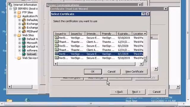 Setup enable certificate trust list for a website in Windows IIS смотреть онлайн