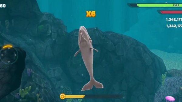 Hungry shark Evolution (android iOS) Moby dick HD Gameplay 1080p