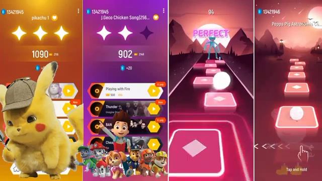 pikachu vs paw patrol vs huggy wuggy vs peppa pig ios android gameplay#tileshop смотреть онлайн