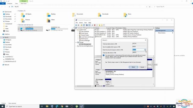 How to create Hard Disk Partition In Windows 10/8/7 - Urdu/Hindi смотреть онлайн