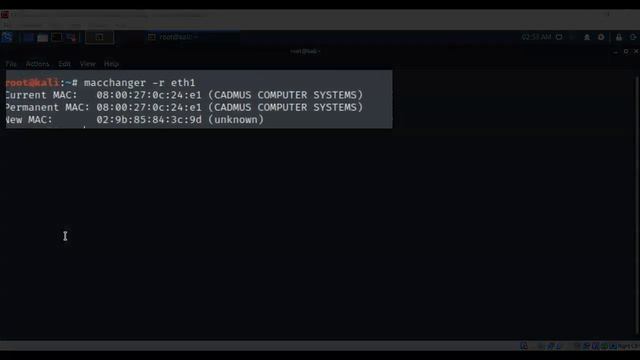 Assigning a Random MAC Address in Kali смотреть онлайн
