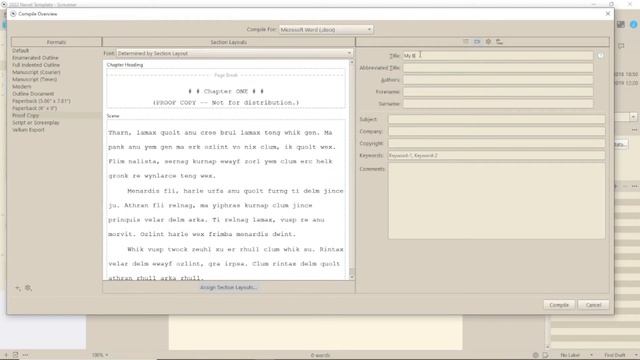 Scrivener 3 for Windows: Novel Template Compile Breakdown смотреть онлайн