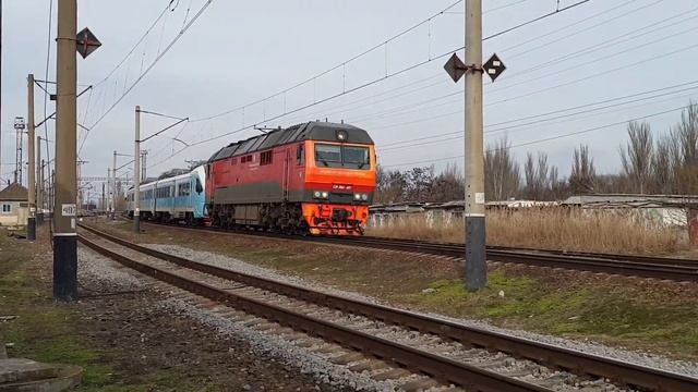 В "КЖД" угробили новые РА3. ТЭП70БС в голове пригородного поезда. смотреть онлайн