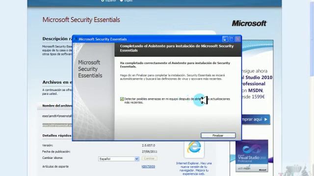 Tutorial : Microsoft Security Essentials смотреть онлайн