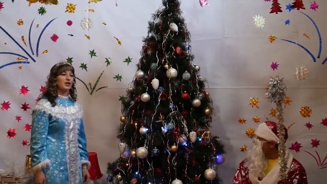 Новогодний утренник Евы в детском саду. New Year Paty In Kindergarten.