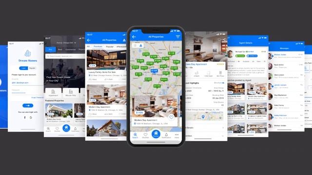 Dream Homes: Real Estate Mobile App UI Kit | App Innovation смотреть онлайн