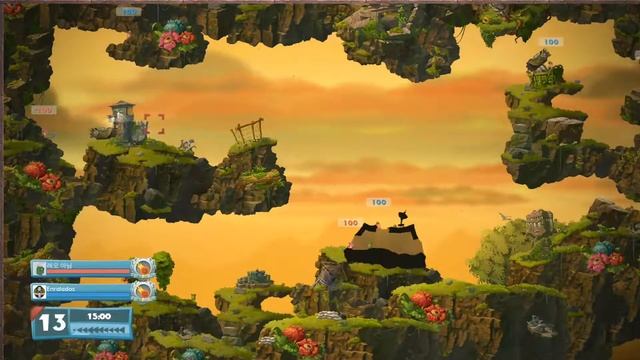 2 Epic Pro Matches | Worms W.M.D gameplay смотреть онлайн
