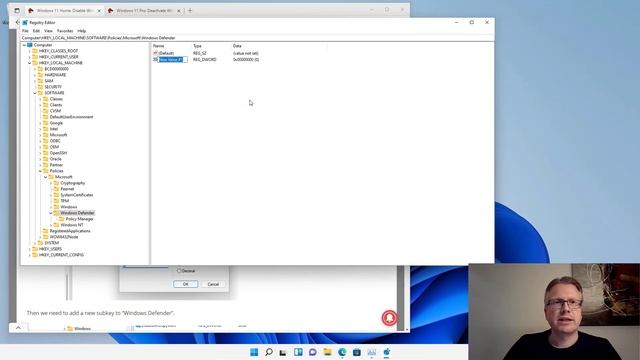 Windows 11 Home: Disable Windows Defender смотреть онлайн