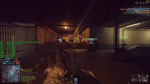 Battlefield 4 Multiplayer | i5 6600k | GTX 970 | DDR4 16GB | 1080p@60 All Graphics Options @Gamepla смотреть онлайн