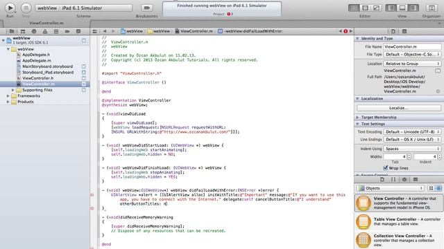 Xcode Tutorial: webView (Checking for Internet Connection, Reachability) App (MainStoryboard) Part смотреть онлайн
