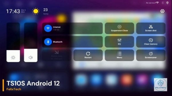Head Unit Android TS10S UIS7862S dengan Layar 2K 4G LTE DSP Indonesia
