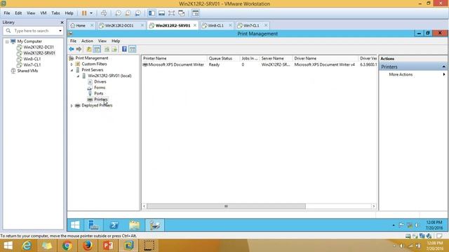 09 – Windows Server 2012 – How to Install and Configure Windows Print Server смотреть онлайн