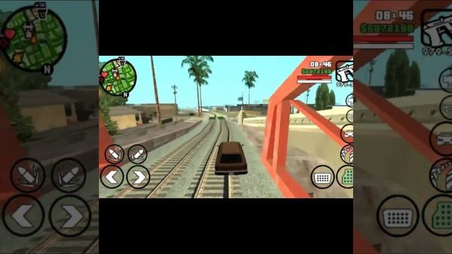 GTA San Andreas Android - mod Controles de carro realistas (Android) смотреть онлайн