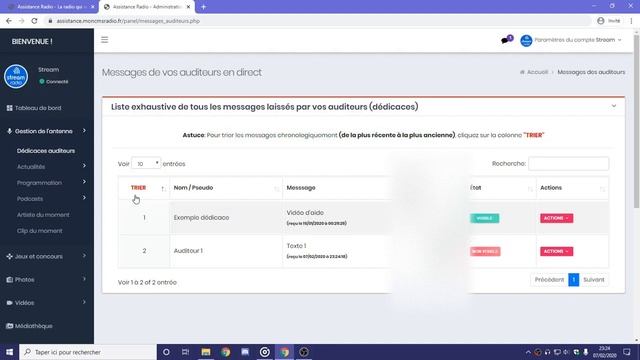#4.1 - CMS Radio - Gestion des dédicaces смотреть онлайн