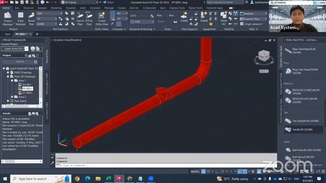 3D Piping Routing, Add Valve, Fitting to Pipe - Lesson 8 of 13 смотреть онлайн