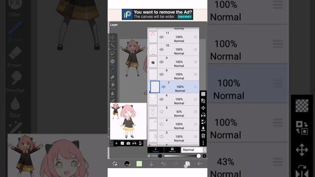 [IbisPaint X] - How I Draw Chibi | Drawing Anya Forger смотреть онлайн
