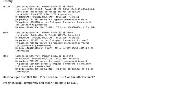 How to setup OpenWRT to enable access to DLNA servers across subnets? смотреть онлайн