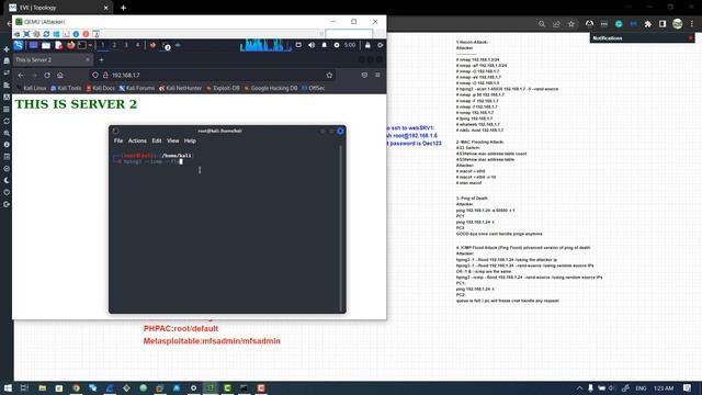 ICMP Flood Attack Lab on EVE-NG смотреть онлайн