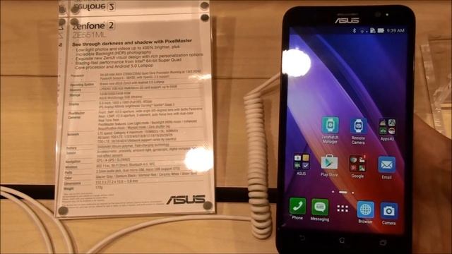 Video Preview Asus Zenfone 2 MWC 2015 смотреть онлайн