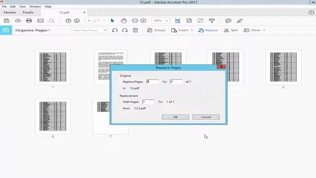 How to Replace Page of PDF File in Adobe Acrobat Pro смотреть онлайн