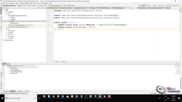 Android Development Tutorial - Drink Shop App part 25 Server App Load Category смотреть онлайн