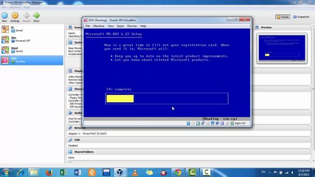 MS DOS 6.22 Installation смотреть онлайн