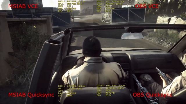 Msi Afterburner vs OBS-Studio (VCE/Quicksync & VFR/CFR difference) смотреть онлайн