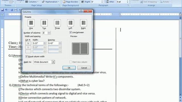 MS Word Column in Hindi смотреть онлайн