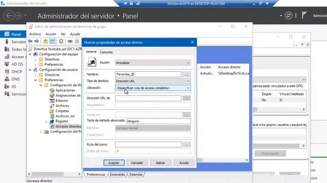 CREAR ACCESOS DIRECTOS POR GPO, WINDOWS SERVER 2019🖥👇 смотреть онлайн