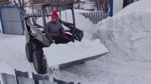 ЭКСПЕДИЦИЯ за снегом! ПЕРВЫЕ ТЕСТЫ погрузчика и ПОЛОМКА. Часть 9.