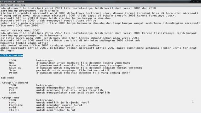 Tutorial Perbandingan Microsoft Office 2003 dengan 2007 смотреть онлайн