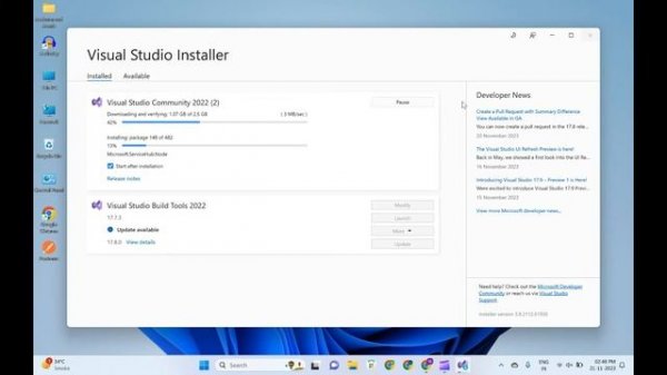 How to Download and Install Microsoft Visual Studio Community 2022  With C# Language Windows 11