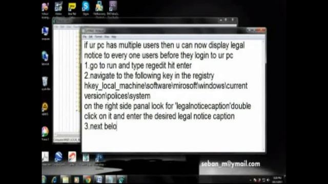 Display Legal Notice on Startup of your Windows смотреть онлайн