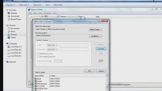 Regedit - 'Error Opening Key' Windows 7, رفع خطای regedit, Regedit hatasının çözümü, смотреть онлайн