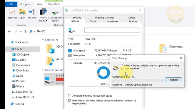 How to Clean C Drive In Windows 10 (Make Your PC Faster) смотреть онлайн