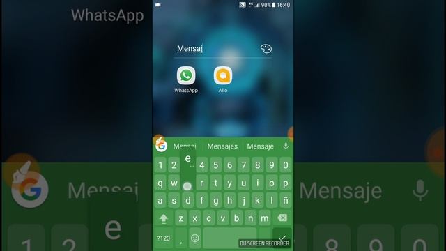 Asociar Aplicaciones para Crear Carpetas en el Escritorio. Equipo Samsung. Android v7. смотреть онлайн