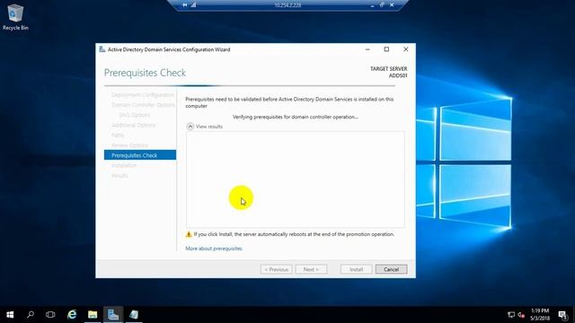 Install Active Directory Domain Services on Windows Server 2016 Standard 64-bit смотреть онлайн